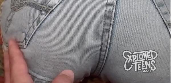  Watch this teen with a hairy pussy and dreadlocks suck cock
